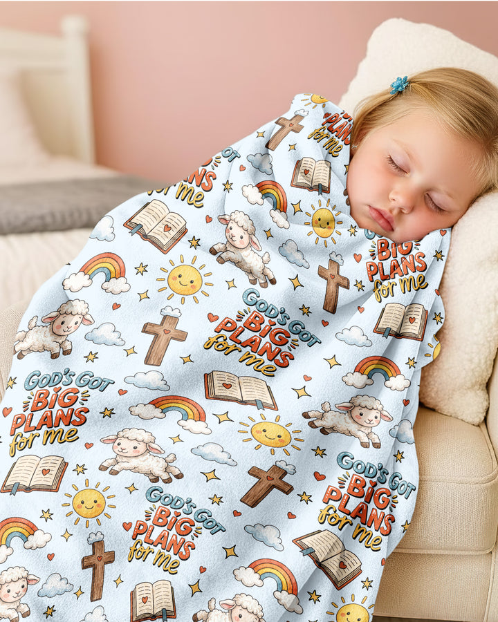 God's Got Big Plans For Me Bamboo Blanket