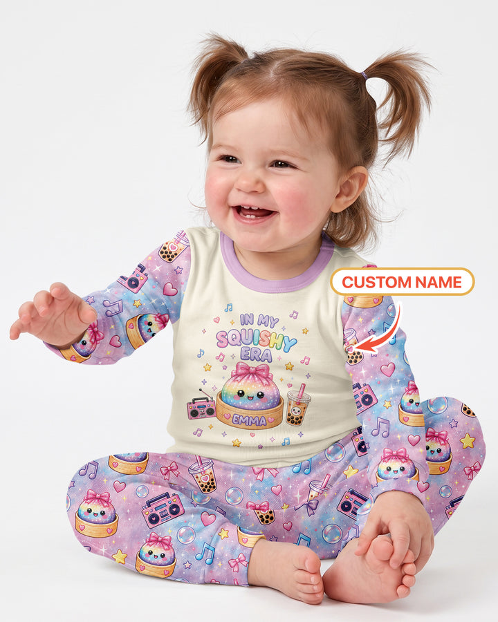 In My Squishy Era Baby Bamboo Two Piece Long Sleeve Pajama Set