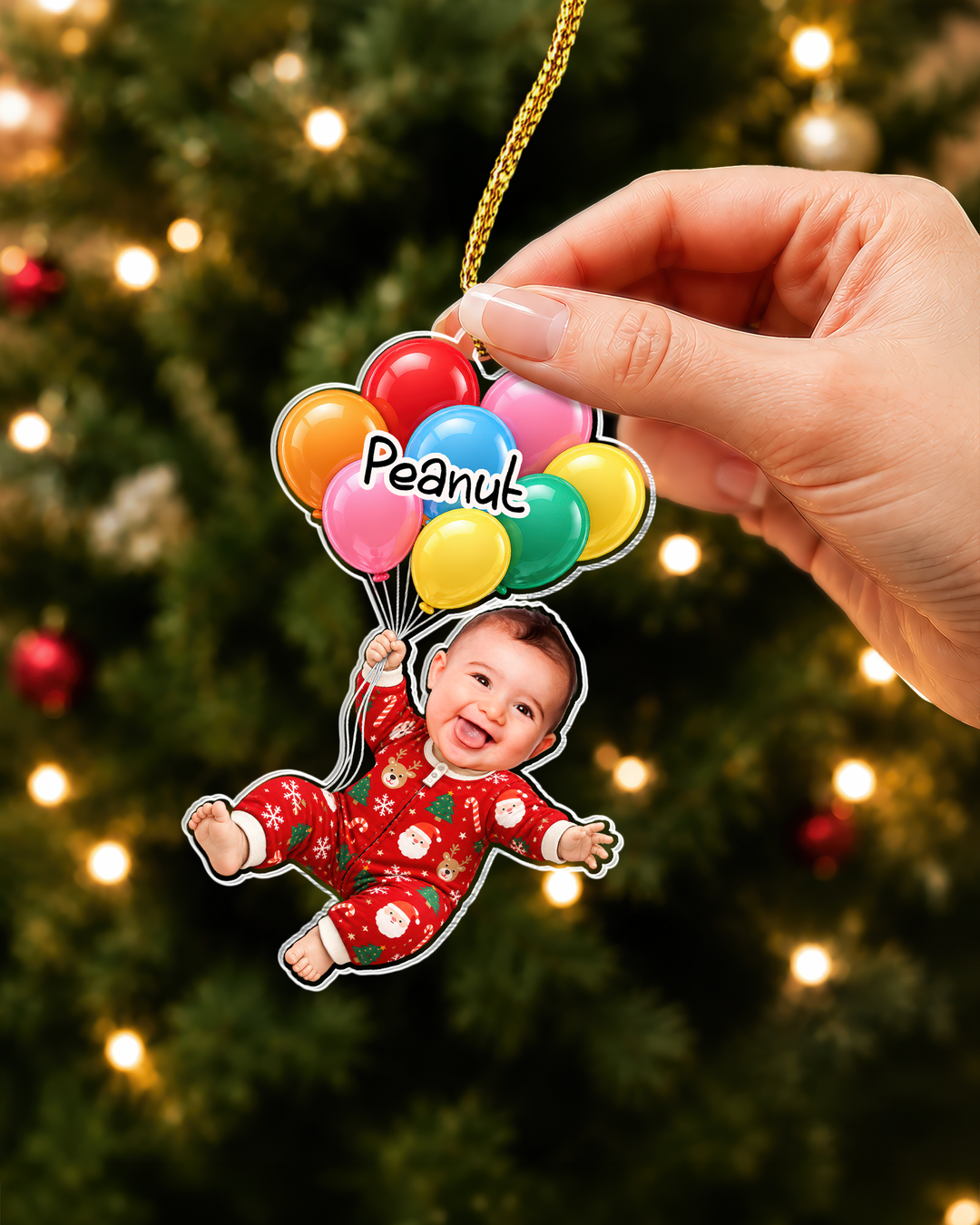 My Little Peanut Baby Personalized Acrylic Ornament