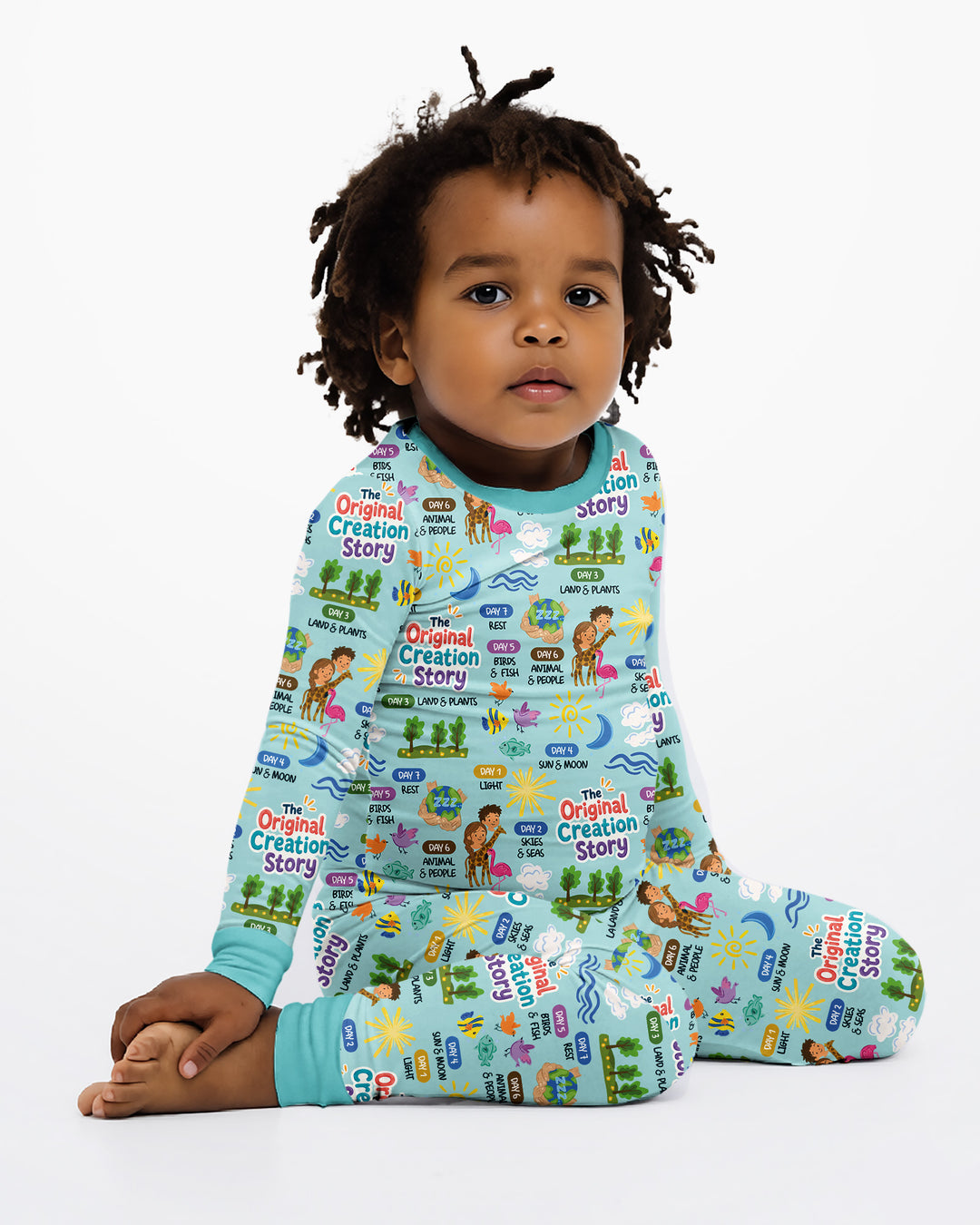 Template Bamboo Two Piece Long Sleeve Pyjamas Set