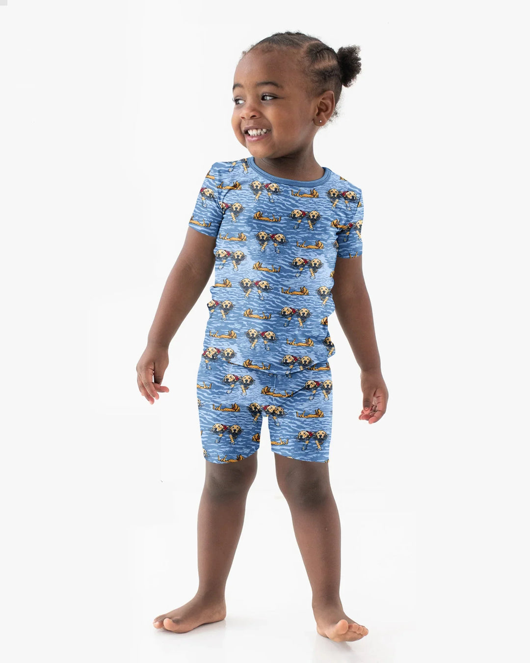 It's Lake Time Bamboo Two Piece Short Sleeve Shorts Pajama Set