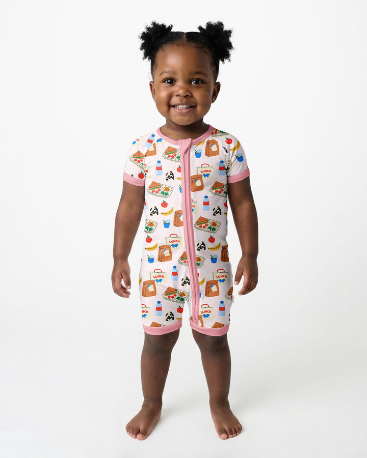 Happy School Lunch Bamboo Shorty Zippy