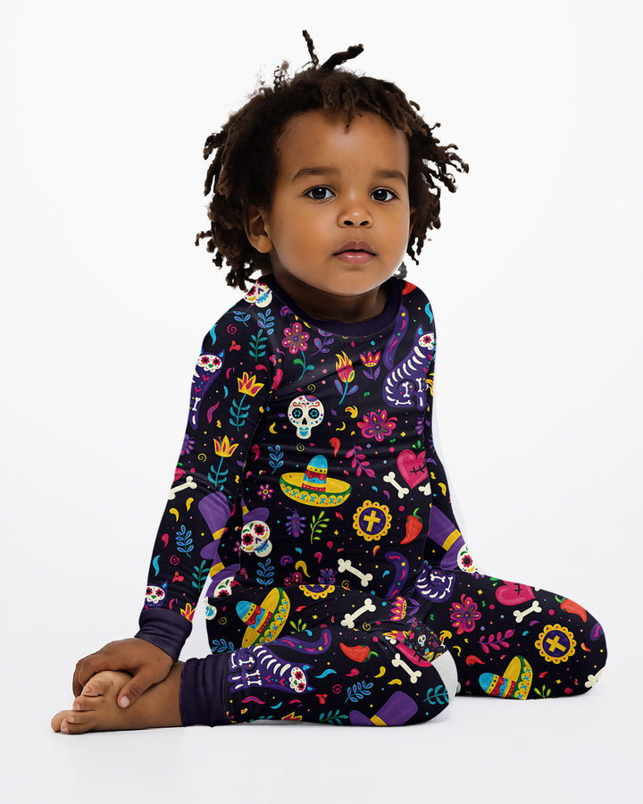 Template Bamboo Two Piece Long Sleeve Pyjamas Set
