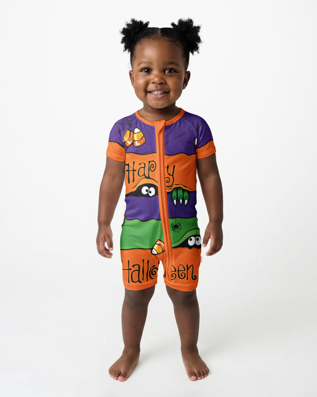 Happy Halloween Bamboo Shorty Zippy