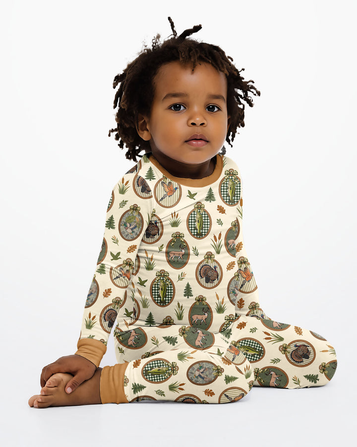 Hunting Season Bamboo Two Piece Long Sleeve Pajama Set