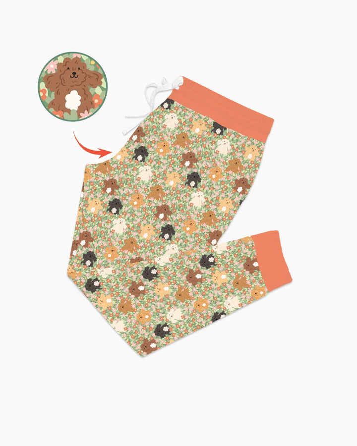 Puppy Garden Family Matching Bamboo Women Pajama Set