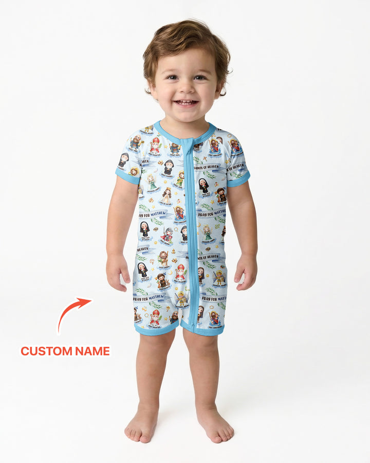 Holy Saints of Heaven Custom Name Bamboo Shorty Zippy