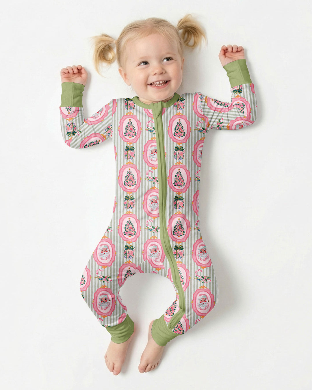 Pink Vintage Christmas Bamboo Convertible Zippy