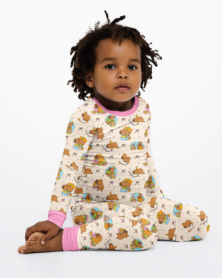 Template Bamboo Two Piece Long Sleeve Pyjamas Set