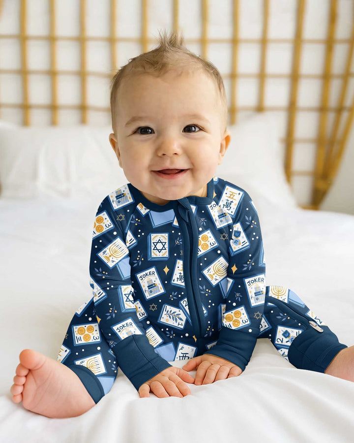 Mahjong Tov Hanukkah Family Matching Bamboo Convertible Zippy