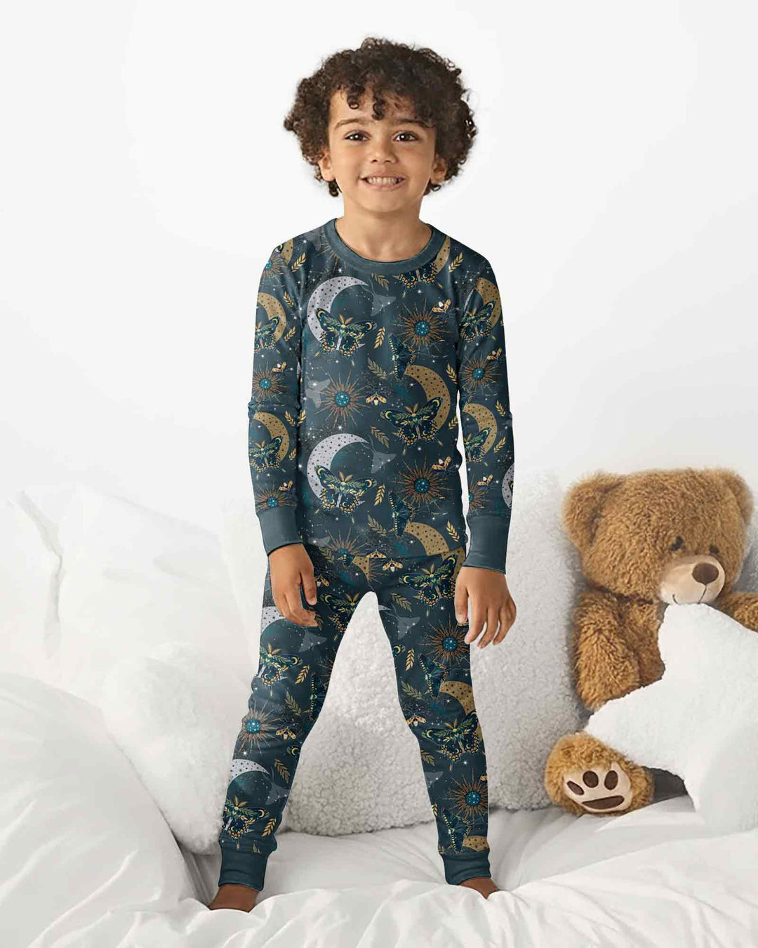 Template Bamboo Two Piece Long Sleeve Pyjamas Set