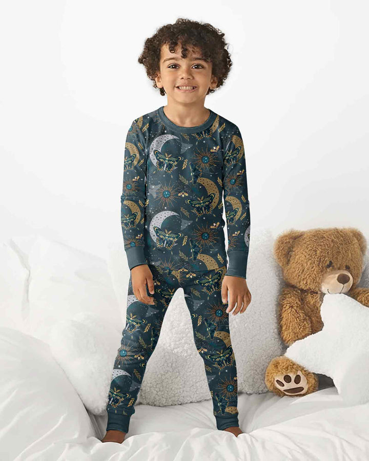 Template Bamboo Two Piece Long Sleeve Pyjamas Set