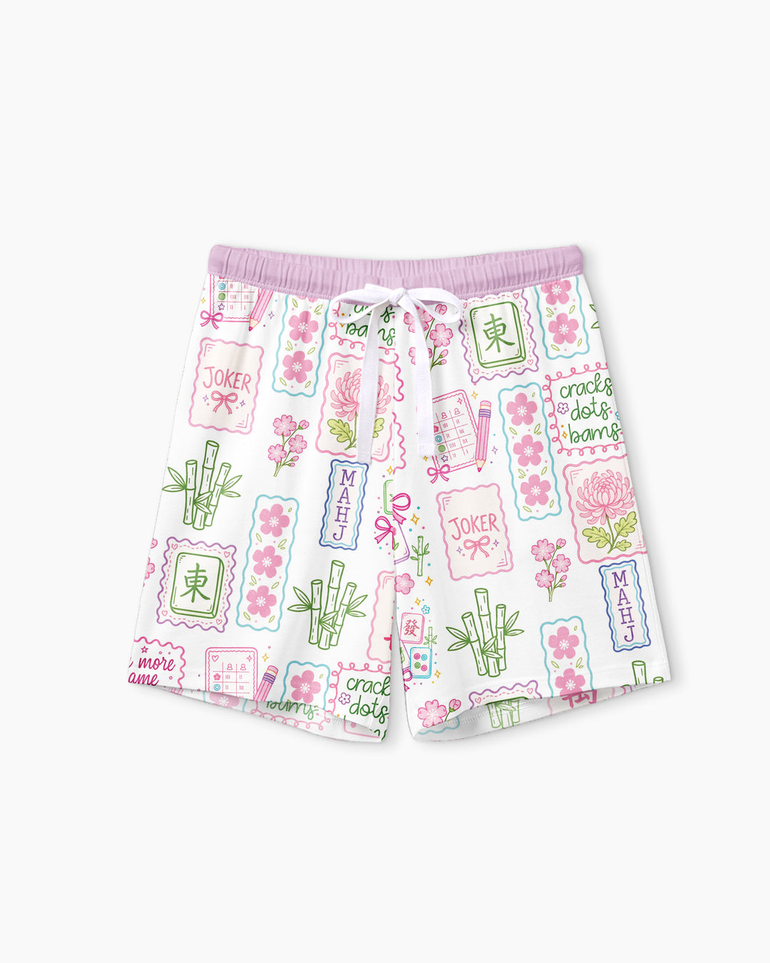 Cracks, Dots & Bams Mommy & Me Matching Bamboo Women Short Sleeve Short Pajama Set