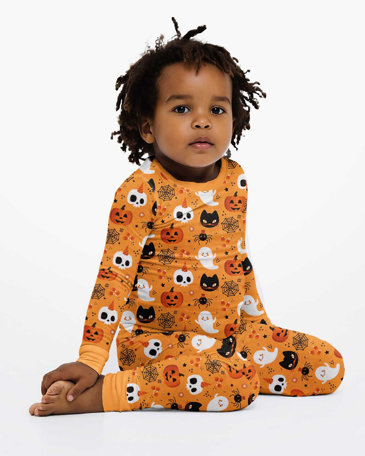 Halloween Party Bamboo Two Piece Long Sleeve Pajama Set