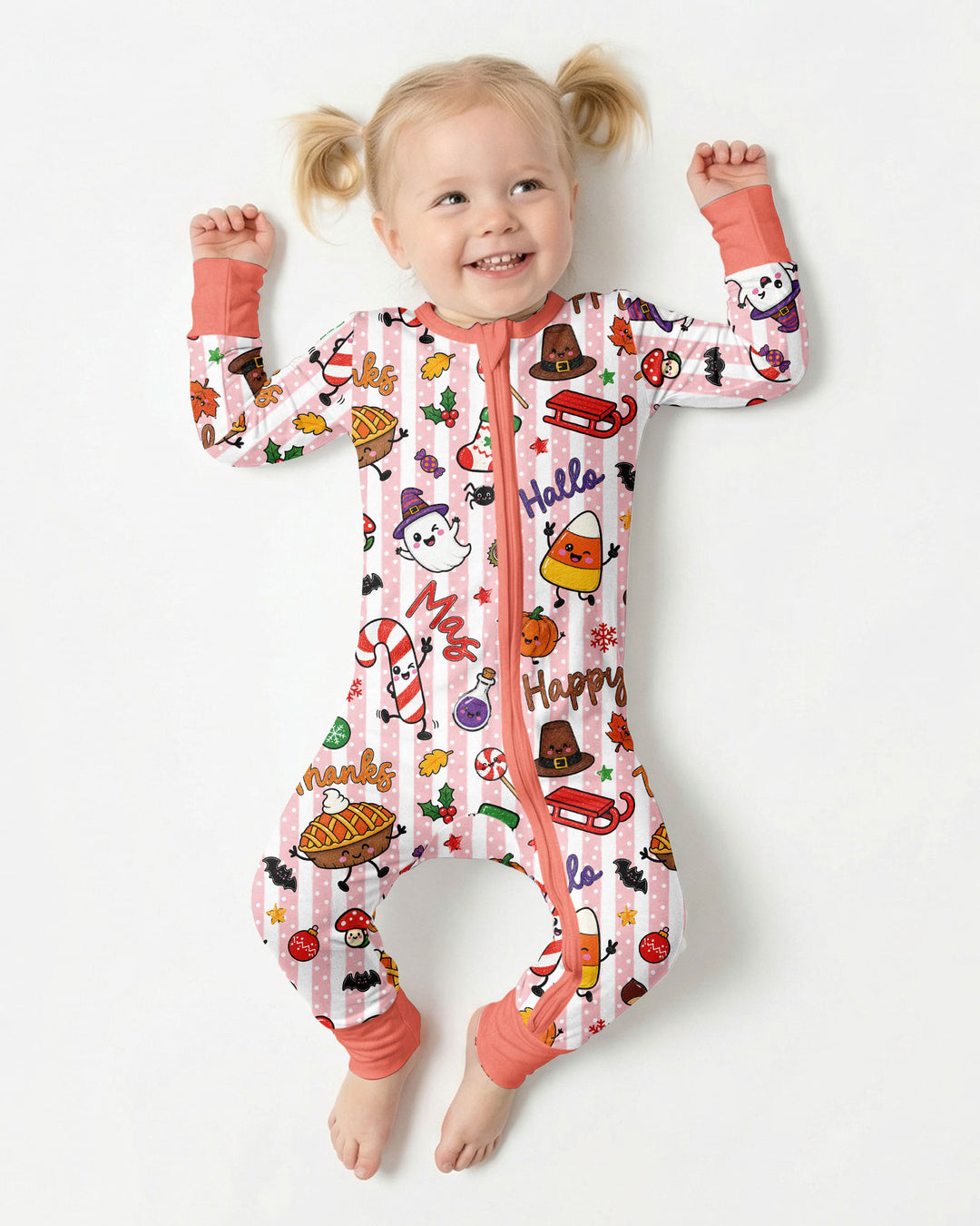 Happy Hallothanksmas Bamboo Convertible Zippy