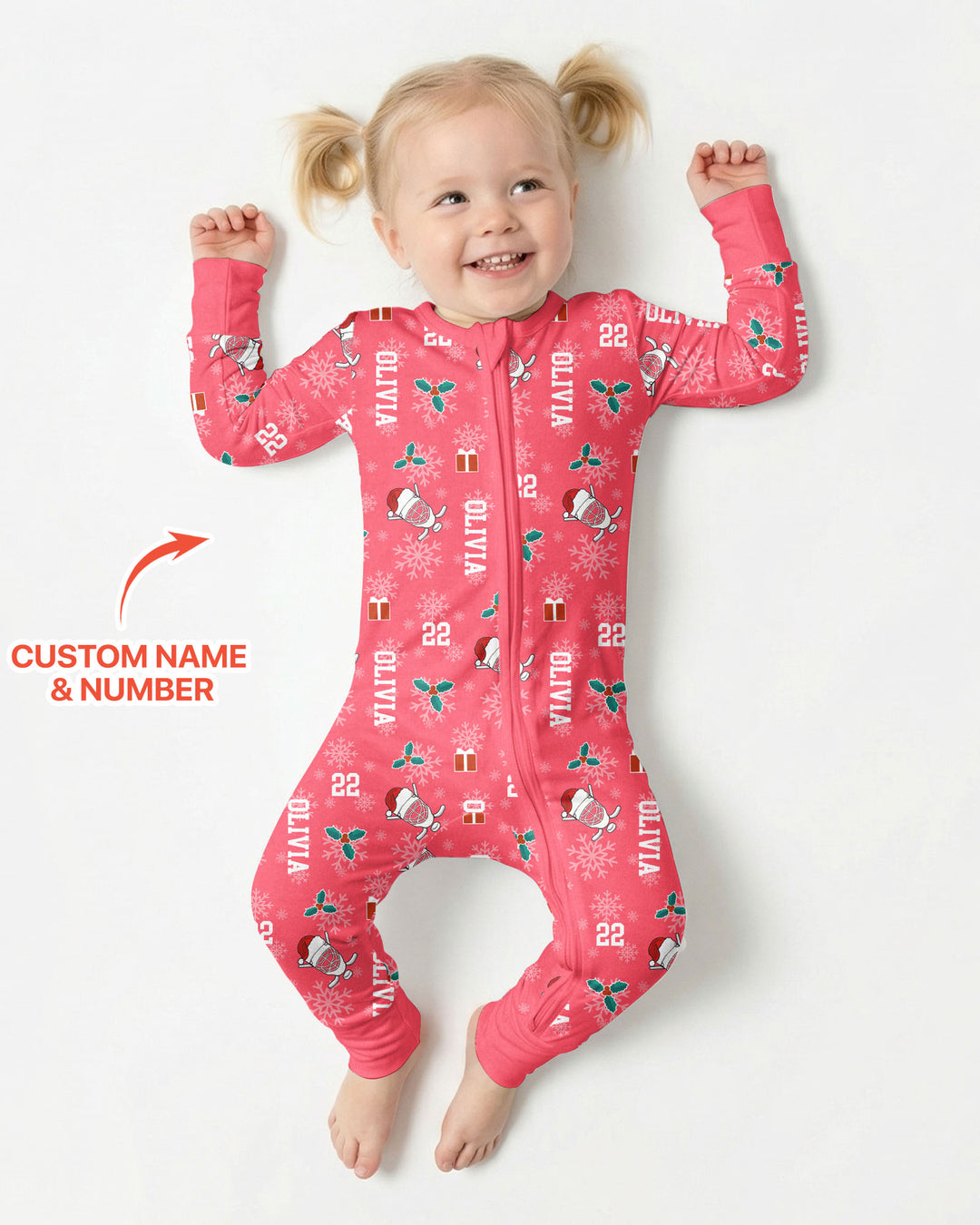 Custom Name Hockey Holiday Bamboo Convertible Zippy