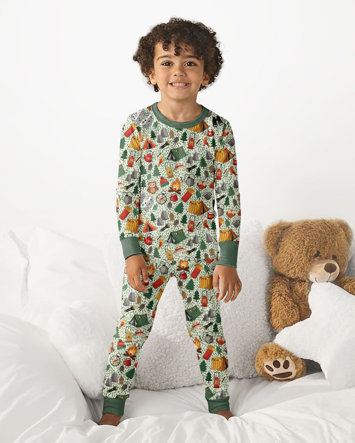 Happy Trails Bamboo Two Piece Long Sleeve Pajama Set