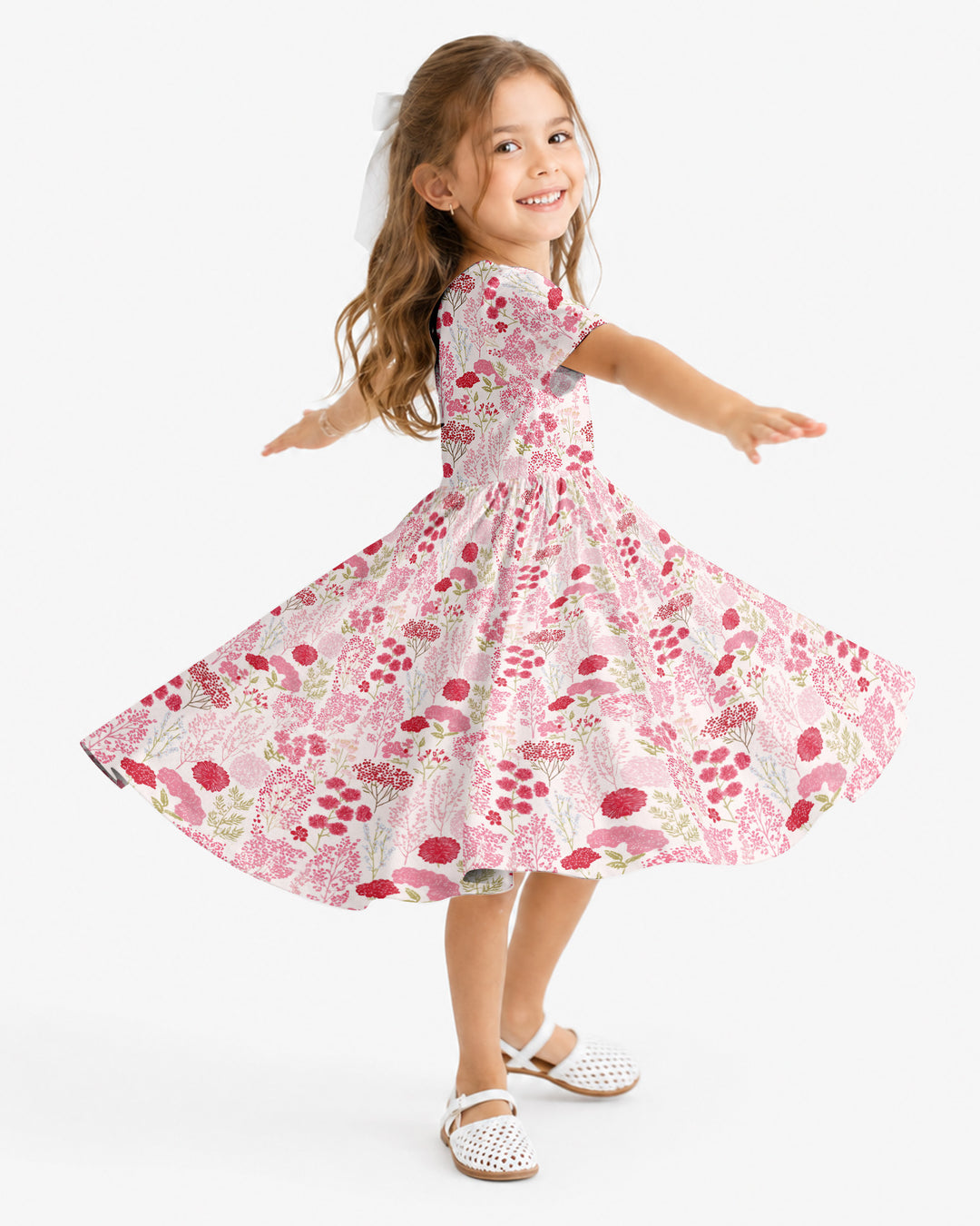 Blushing Wildflowers Bamboo Twirl Dress