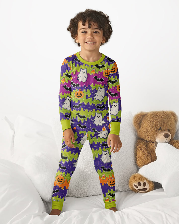 Spooky Slime Cuties Bamboo Two Piece Long Sleeve Pajama Set
