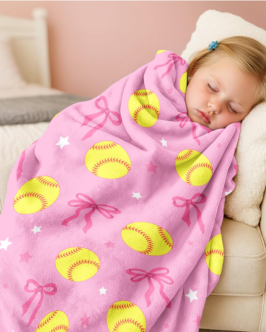 Softball Lovers Bamboo Blanket
