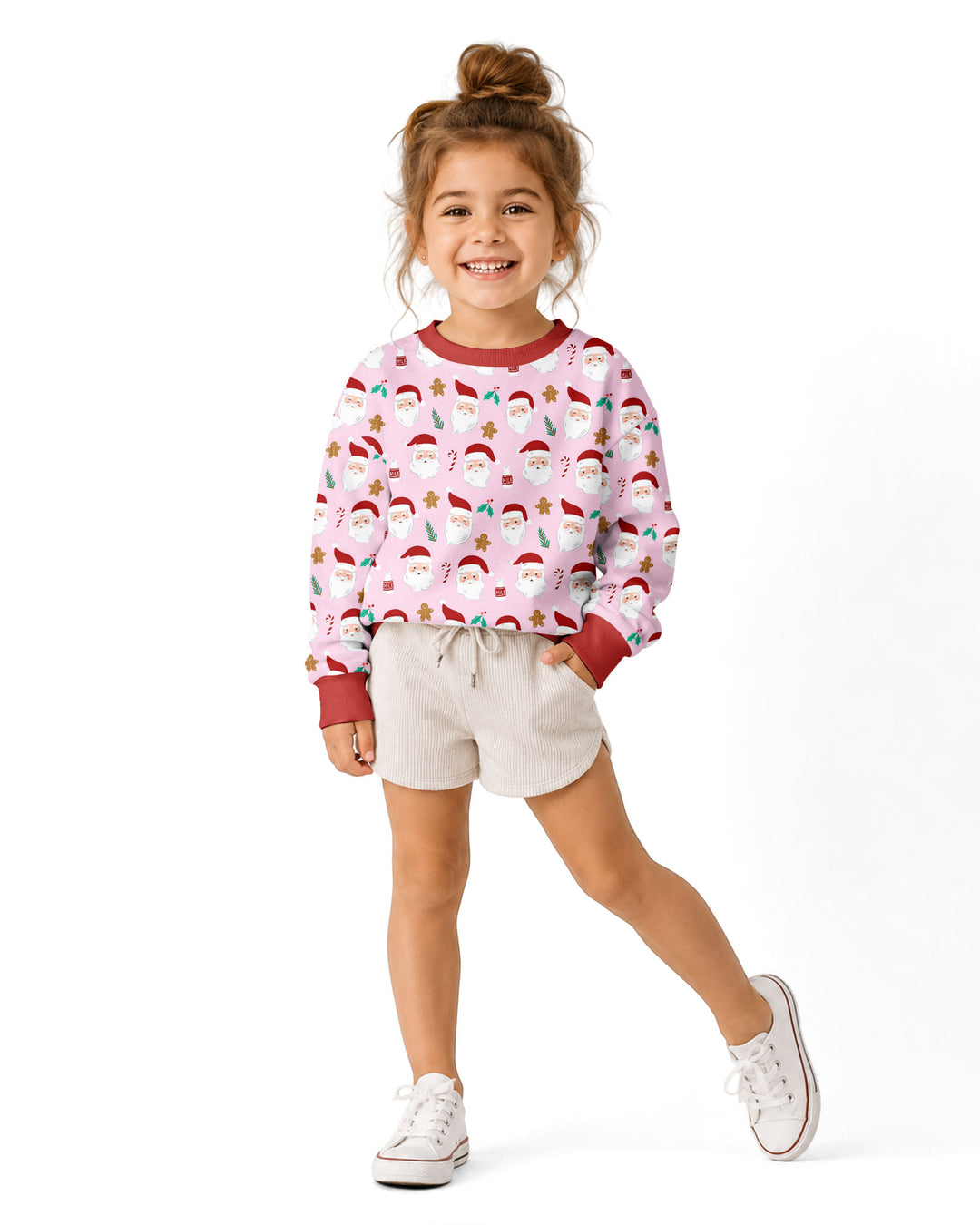 Christmas Sweet Santa Bamboo Crewneck Sweatshirt