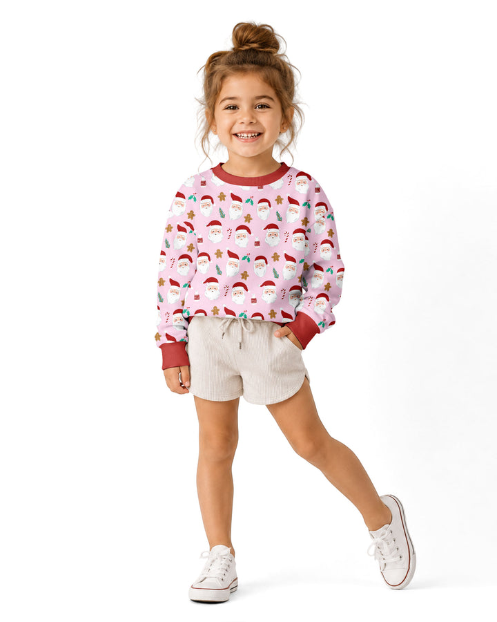 Christmas Sweet Santa Bamboo Crewneck Sweatshirt