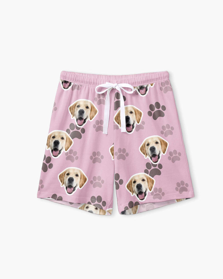 Personalized Dog & Cat Photo Bamboo Women Short Sleeve Short Pajama Set