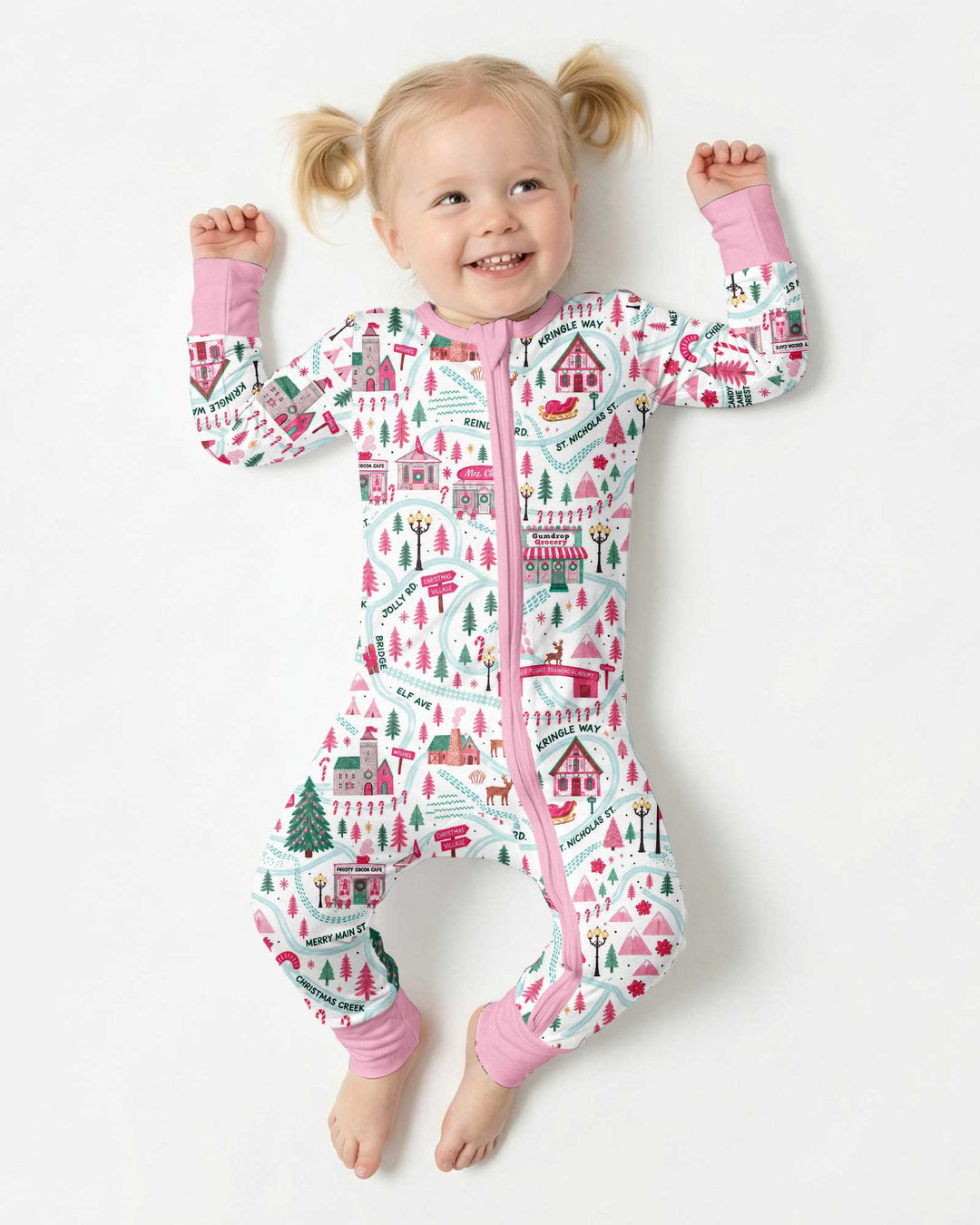 Whimsical North Pole Map Bamboo Convertible Zippy