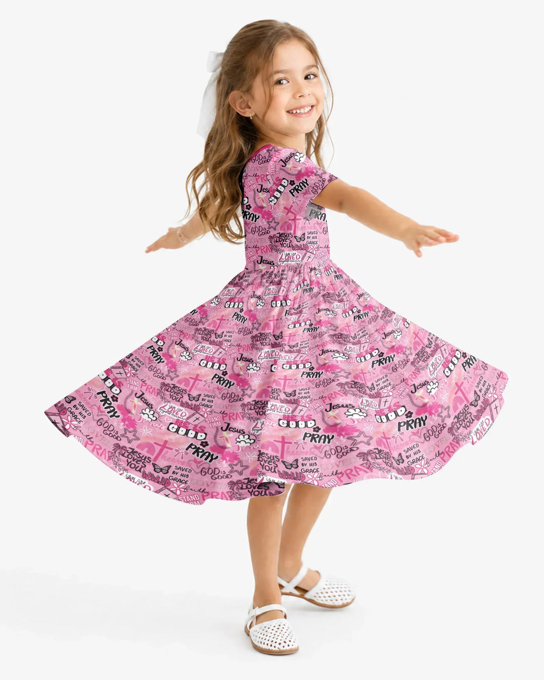 Pink Faith & Grace Bamboo Twirl Dress