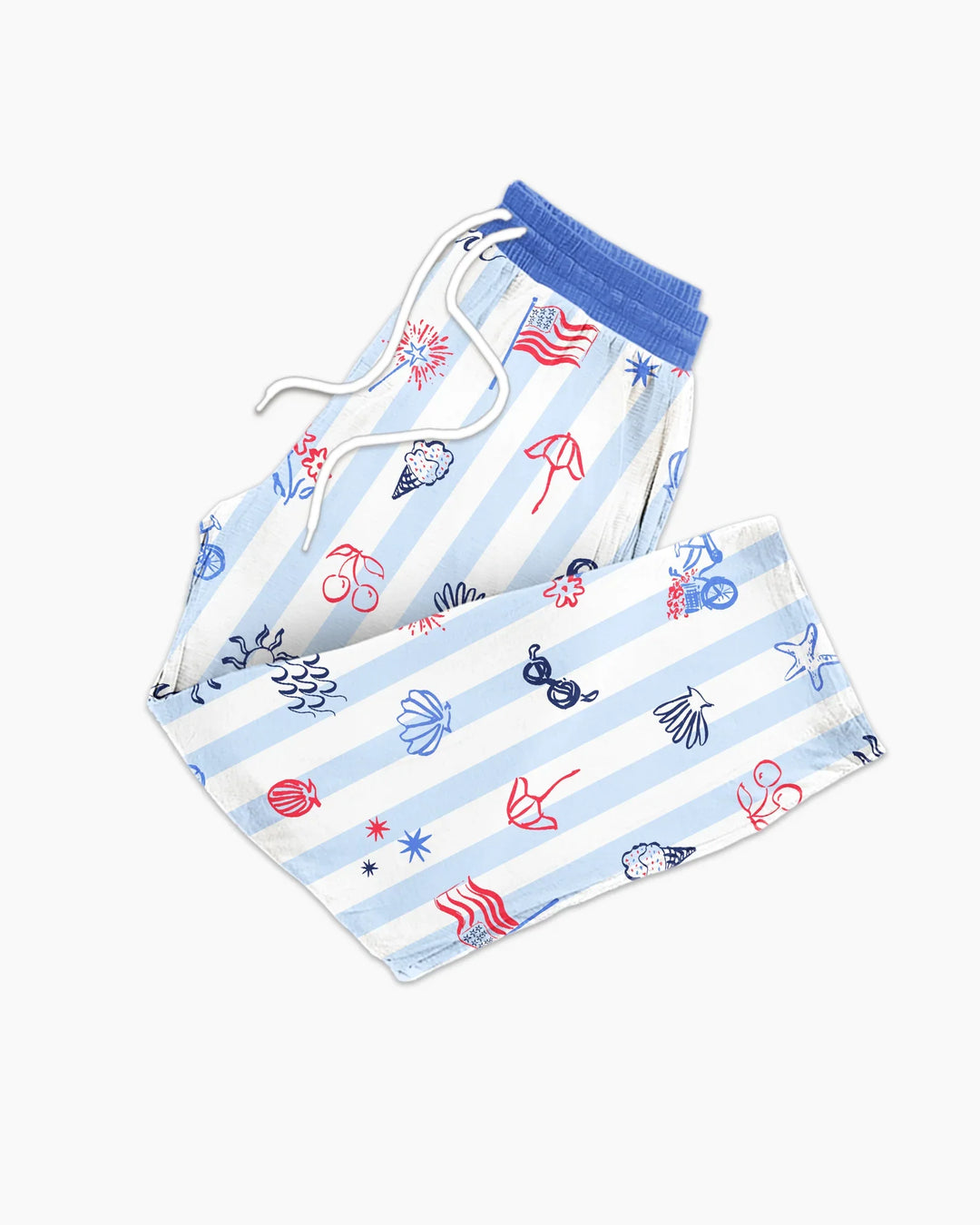 Red, White & Beachy Family Matching Bamboo Men's Pajama Set
