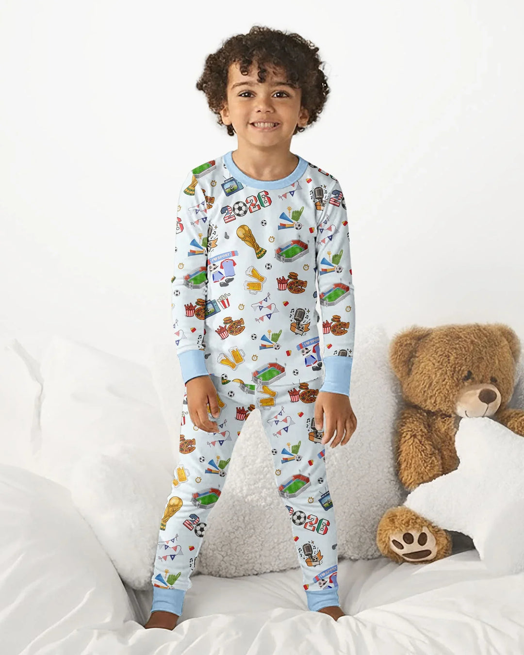 Dreaming of The Cup Bamboo Two Piece Long Sleeve Pajama Set