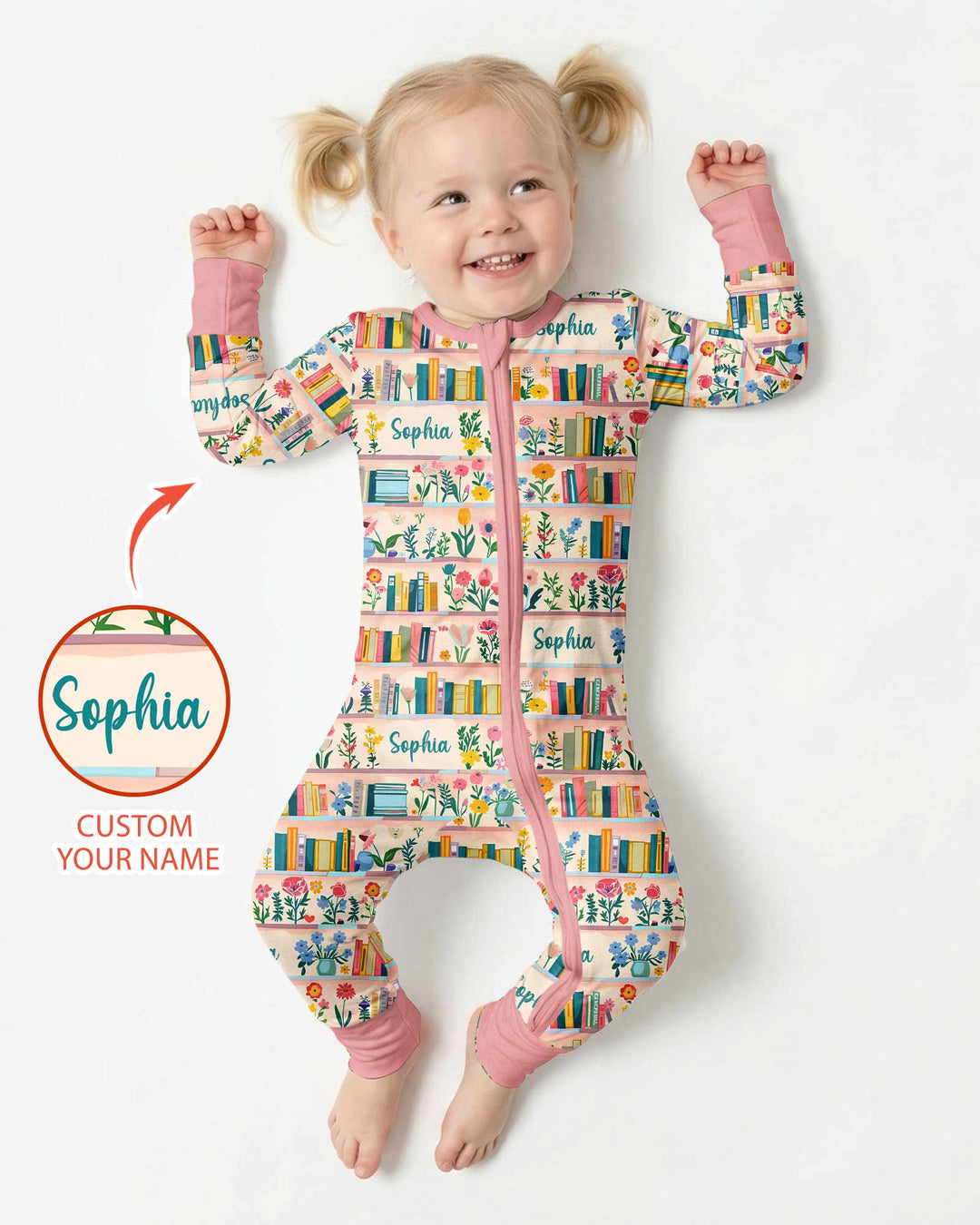Personalized Book Lover Bamboo Convertible Zippy