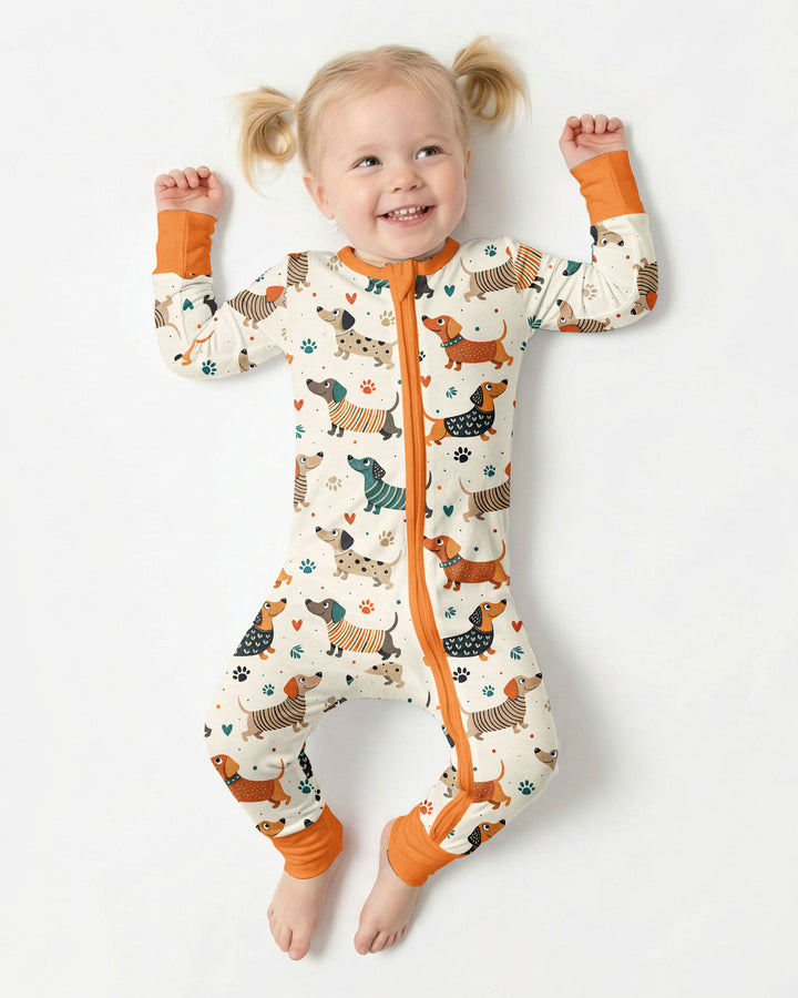 Cartoon Dachshund Bamboo Convertible Zippy