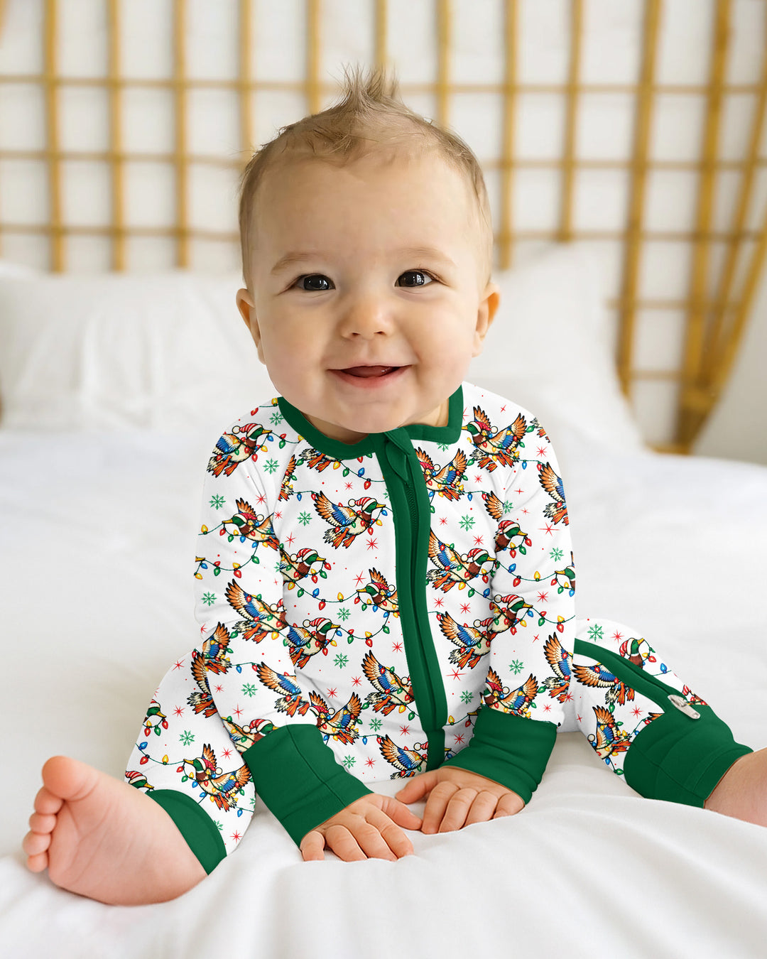 Preppy Christmas Mallard Duck Bamboo Convertible Zippy
