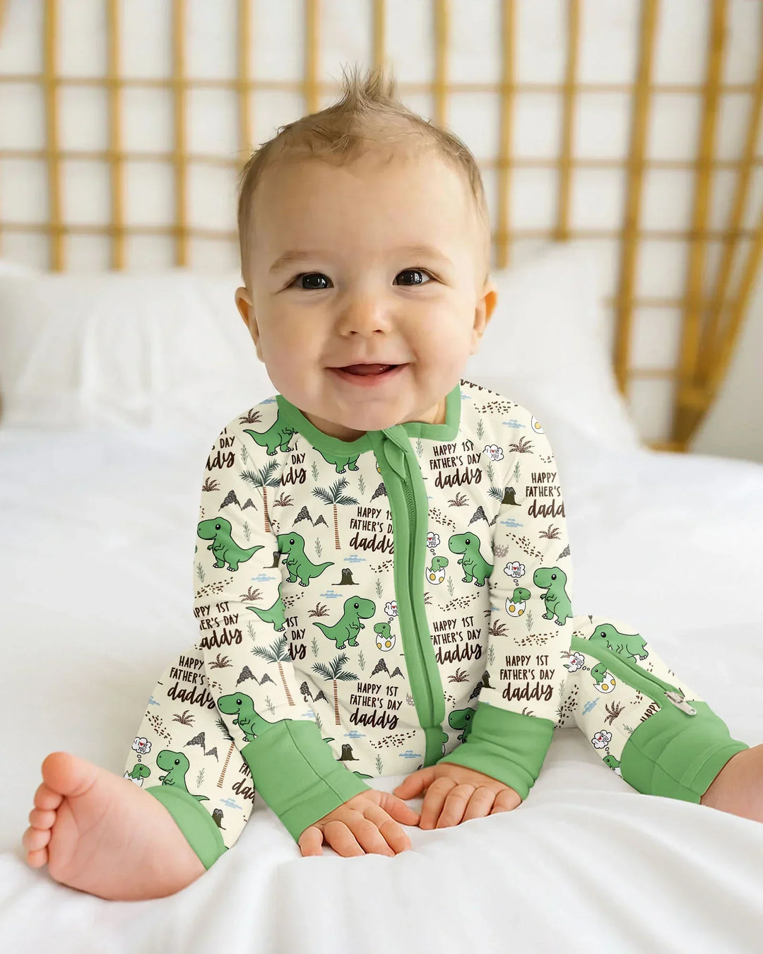First Father's Day Daddysaurus Bamboo Convertible Zippy