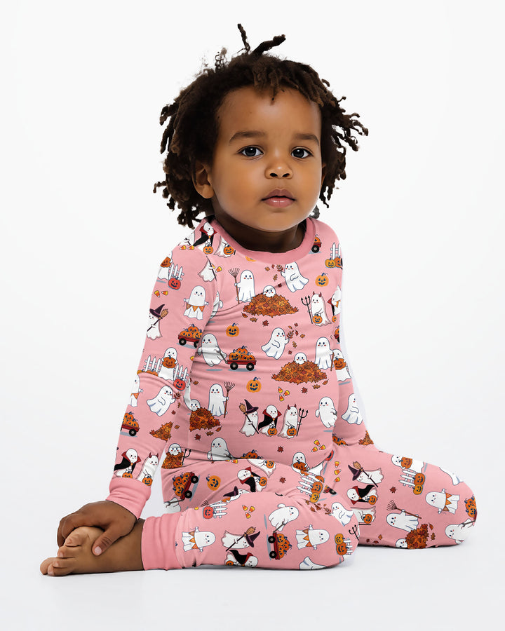 Halloween Town  Bamboo Two Piece Long Sleeve Pajama Set