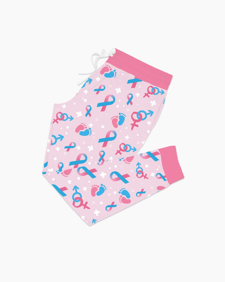 Infertility Awareness Blue and Pink Bamboo Women Pajama Set