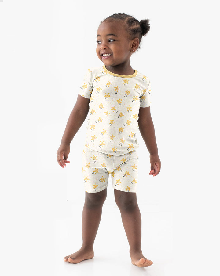 Template Bamboo Two Piece Short Sleeve Shorts Pyjamas Set