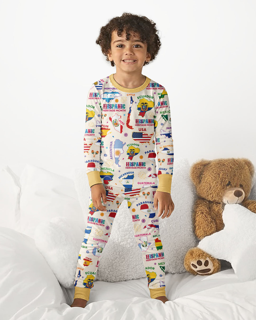 Template Bamboo Two Piece Long Sleeve Pyjamas Set