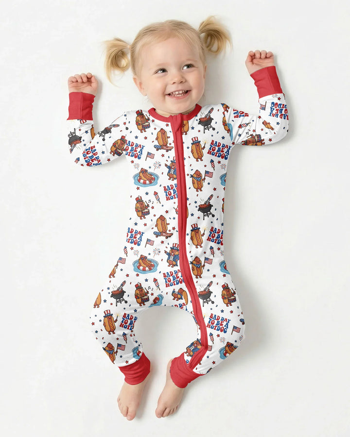Hot Dog Patriotic Bamboo Convertible Zippy