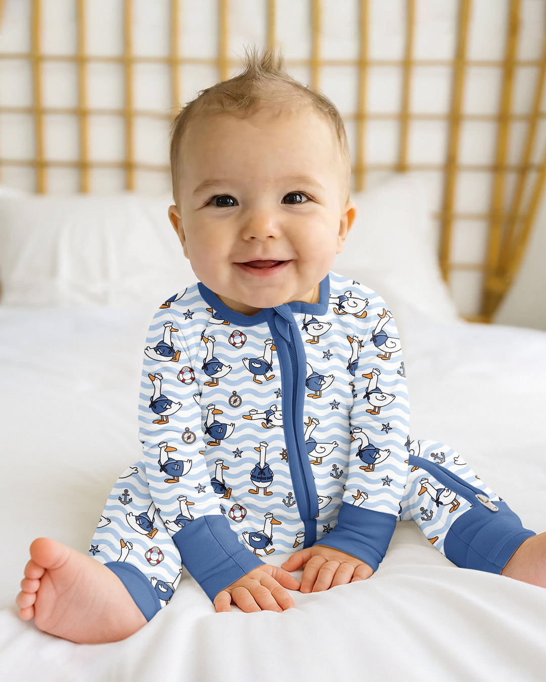 Silly Goose Sailor Bamboo Convertible Zippy