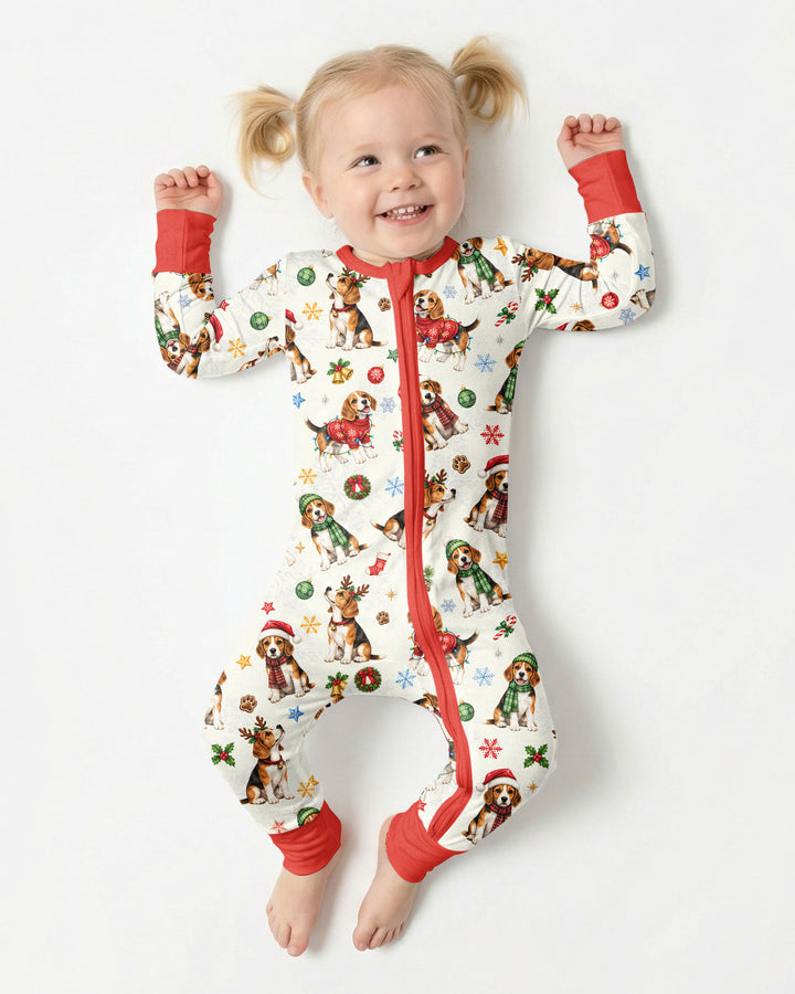 Beagle Christmas Bamboo Convertible Zippy