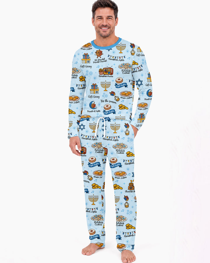 Hanukkah Night Bamboo Men's Pajama Set