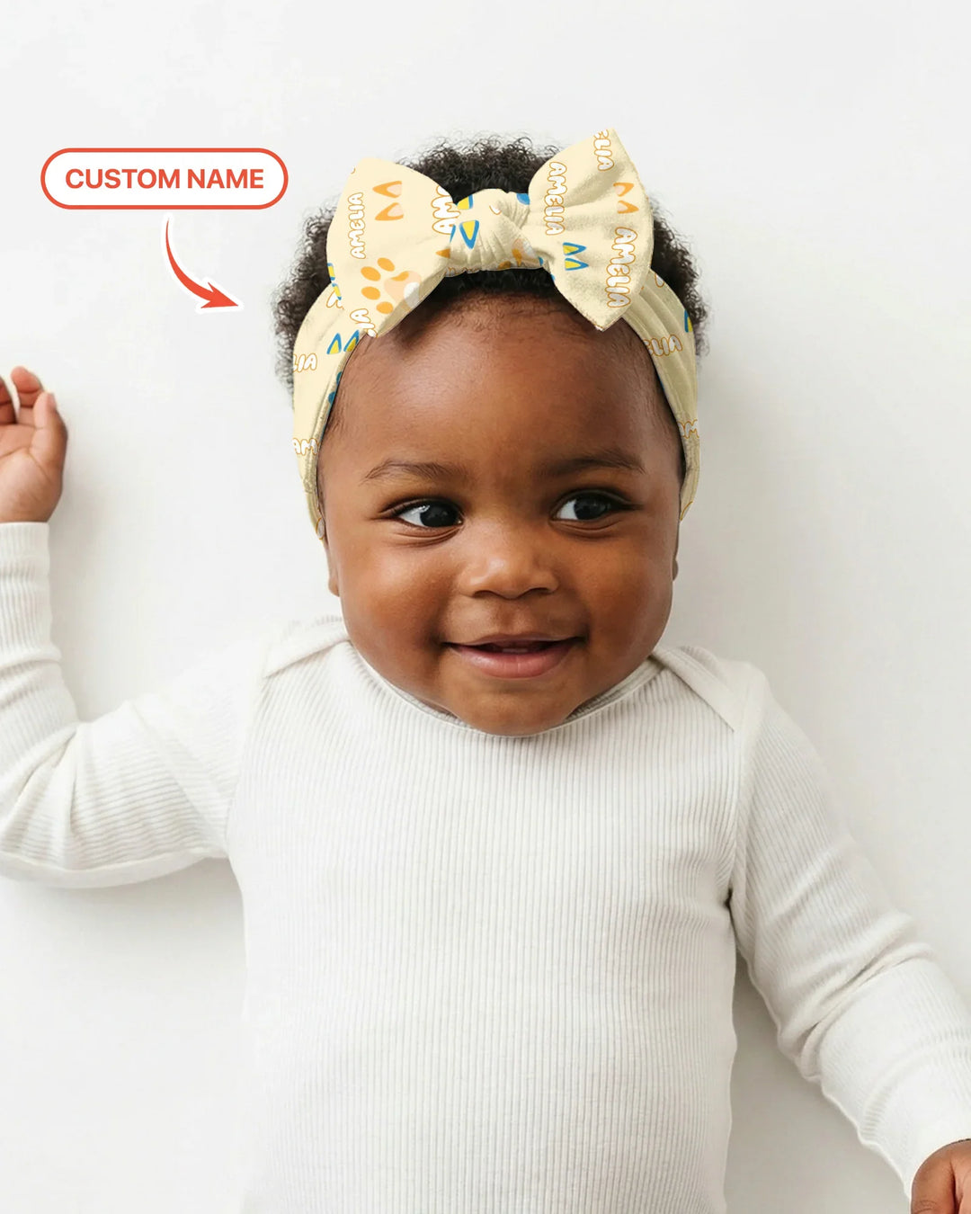 Custom Name Favourite Blue Dog Family Matching Headband