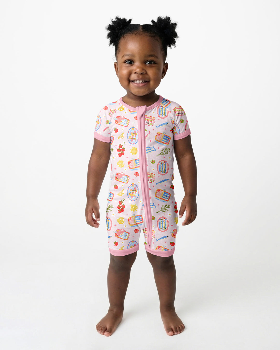 Preppy Sardines Bamboo Shorty Zippy