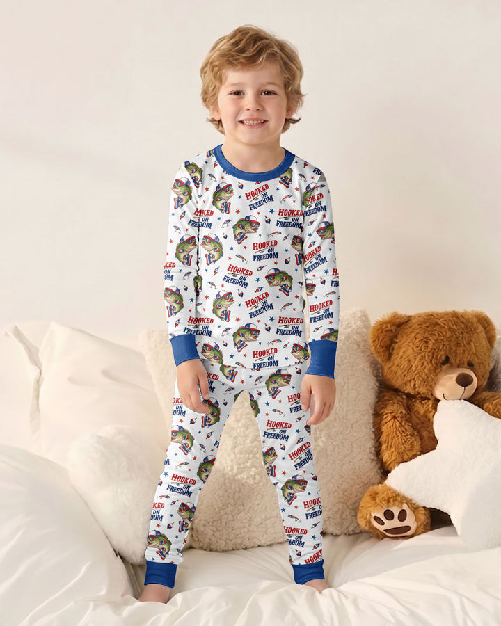 Hooked On Freedom Bamboo Two Piece Long Sleeve Pajama Set