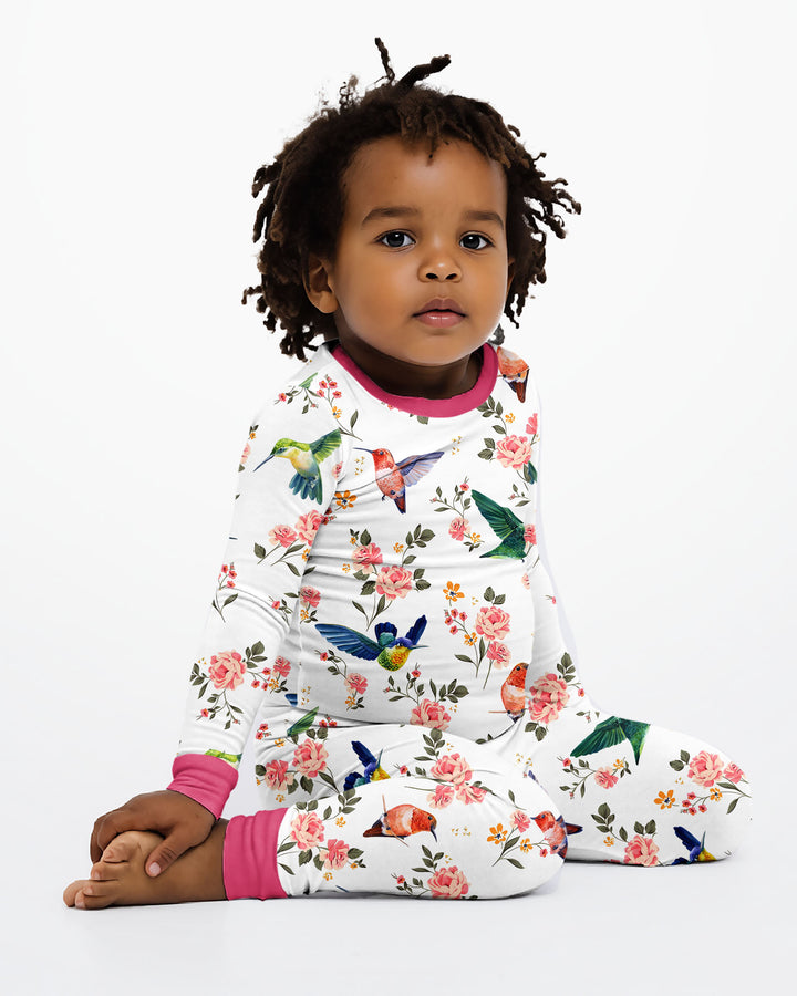 Template Bamboo Two Piece Long Sleeve Pyjamas Set