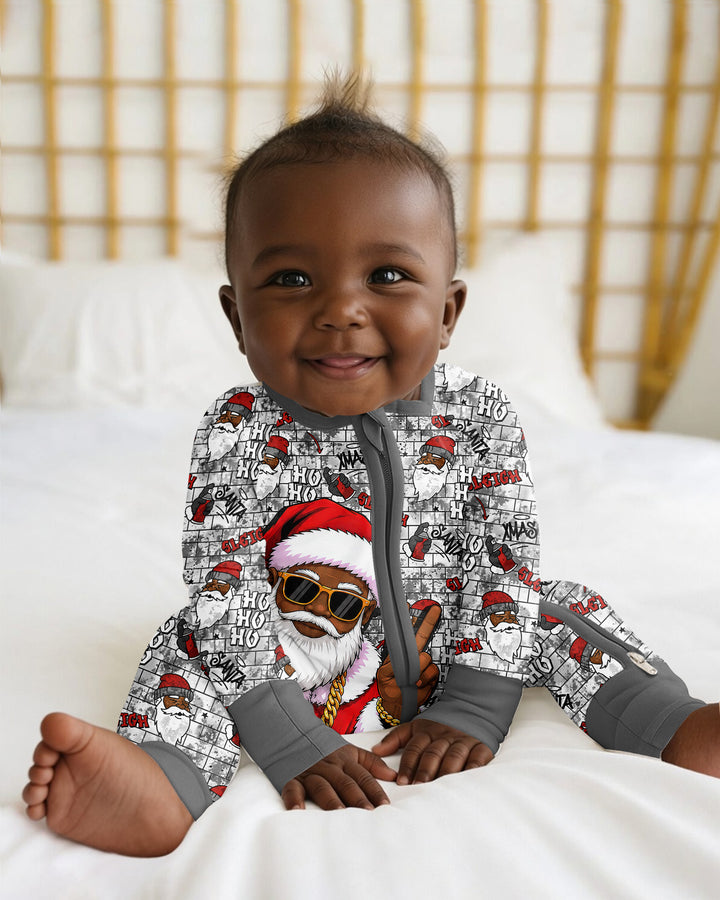 Santa Swag Christmas Bamboo Convertible Zippy
