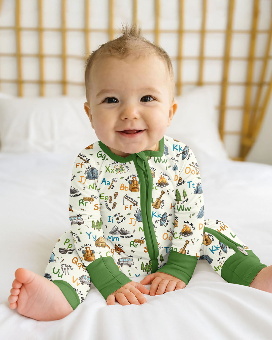Adventure Alphabet ABCs Summer Camp Bamboo Convertible Zippy