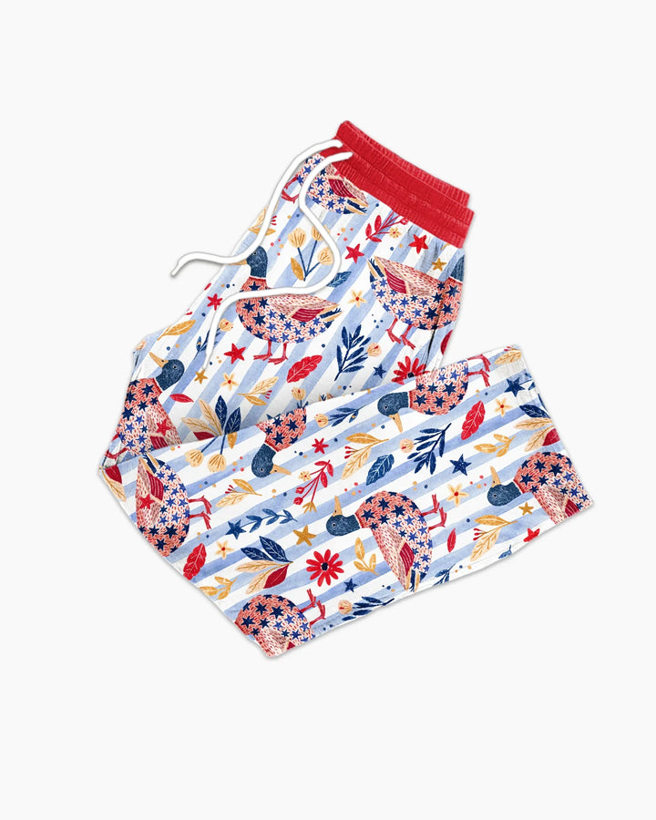 Patriotic Mallard Duck Bamboo Men's Pajama Set